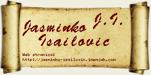 Jasminko Isailović vizit kartica